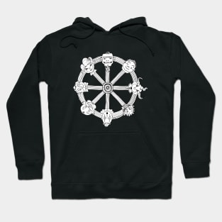 wheel of strange life Hoodie